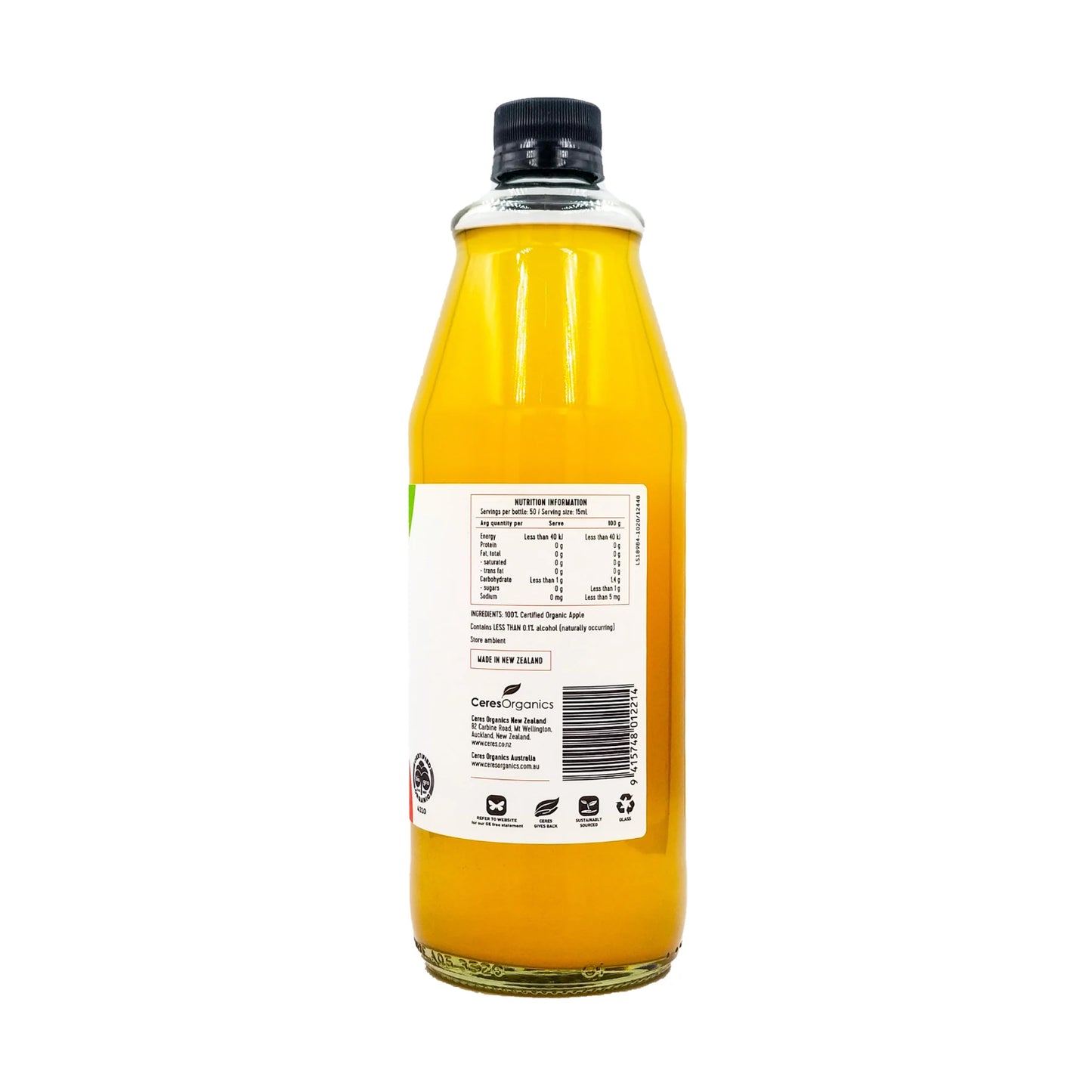 Ceres Organics RAW Apple Cider Vinegar 750ml