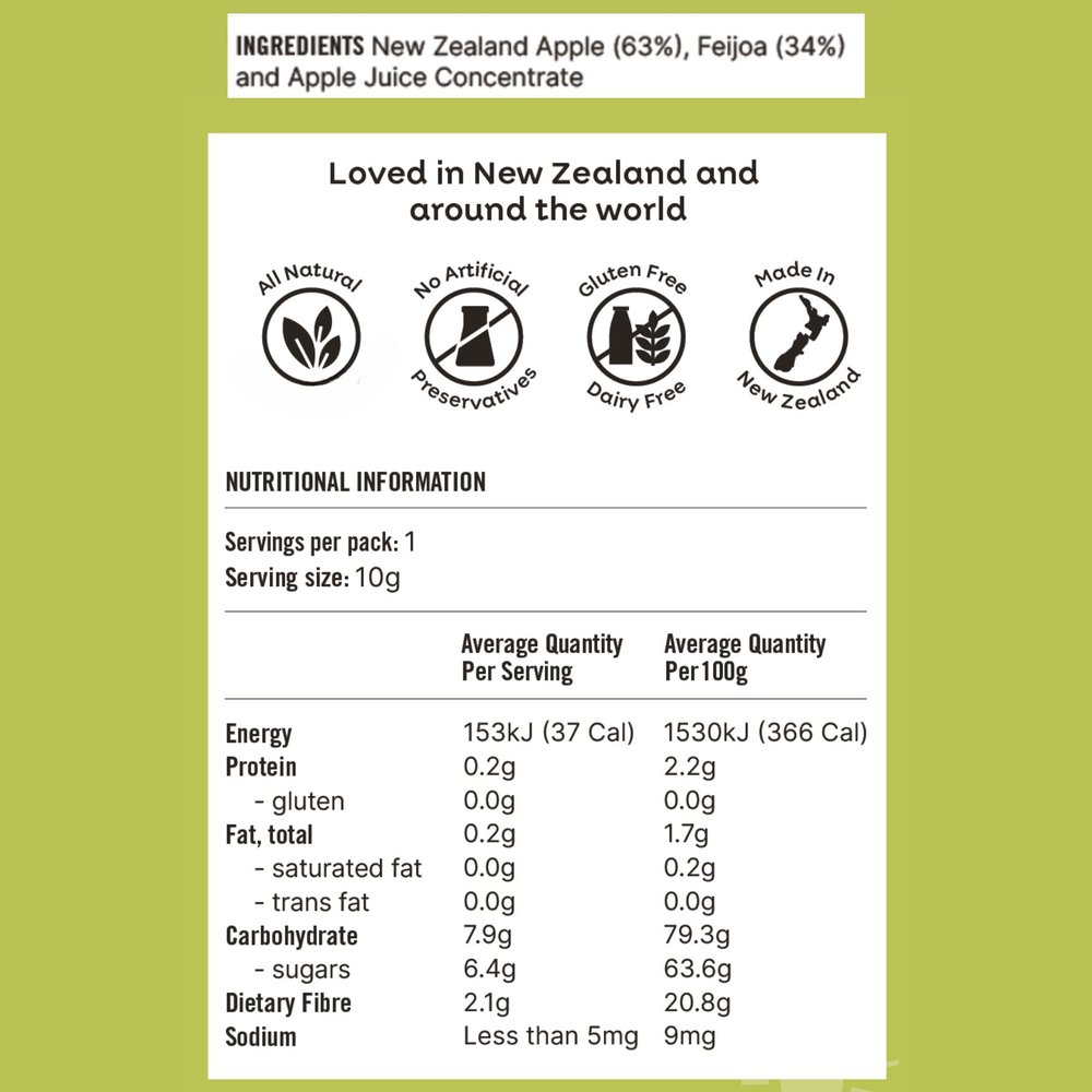 NaturKidz Fruit Crispz - Apple & Feijoa Sticks 10g