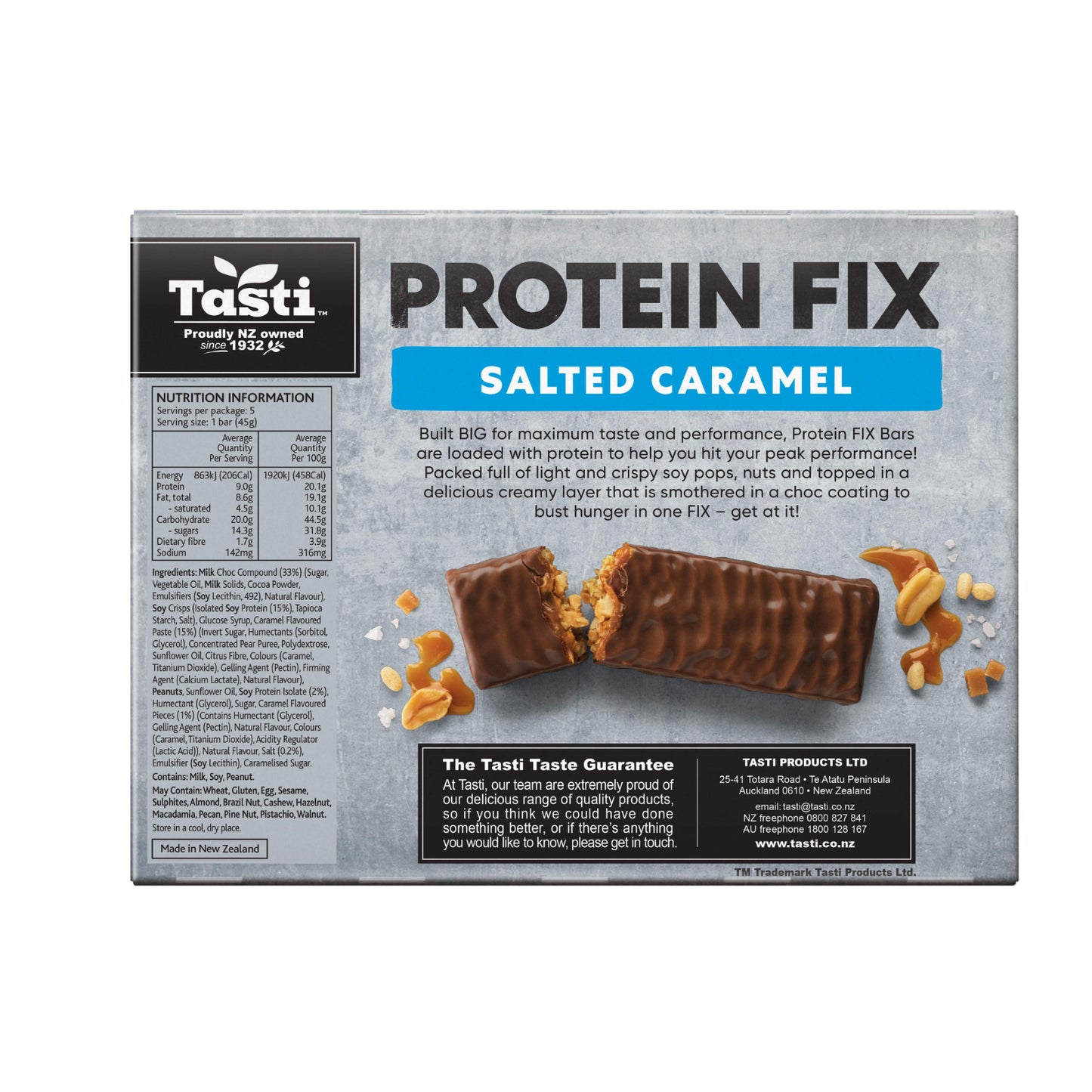 Tasti Protein Fix Bars Salted Caramel 225g