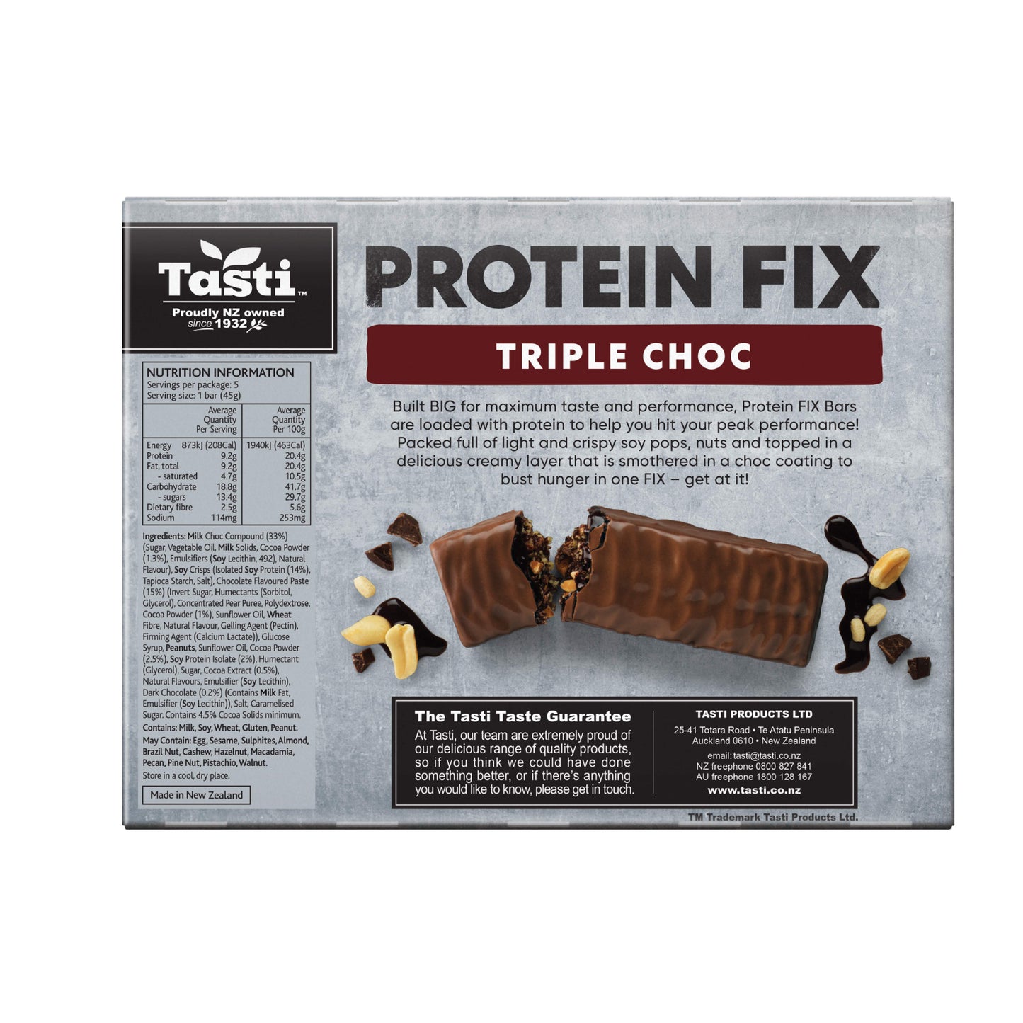 Tasti Protein Fix Bars Triple Choc 225g