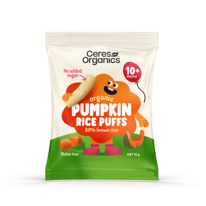 Ceres Organic Baby Rice Puffs Pumpkin - 15 g