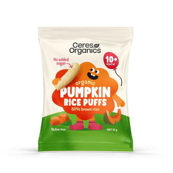 Ceres Organic Baby Rice Puffs Pumpkin - 15 g