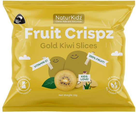 NaturKidz Fruit Crispz - Gold Kiwi Slices 10g