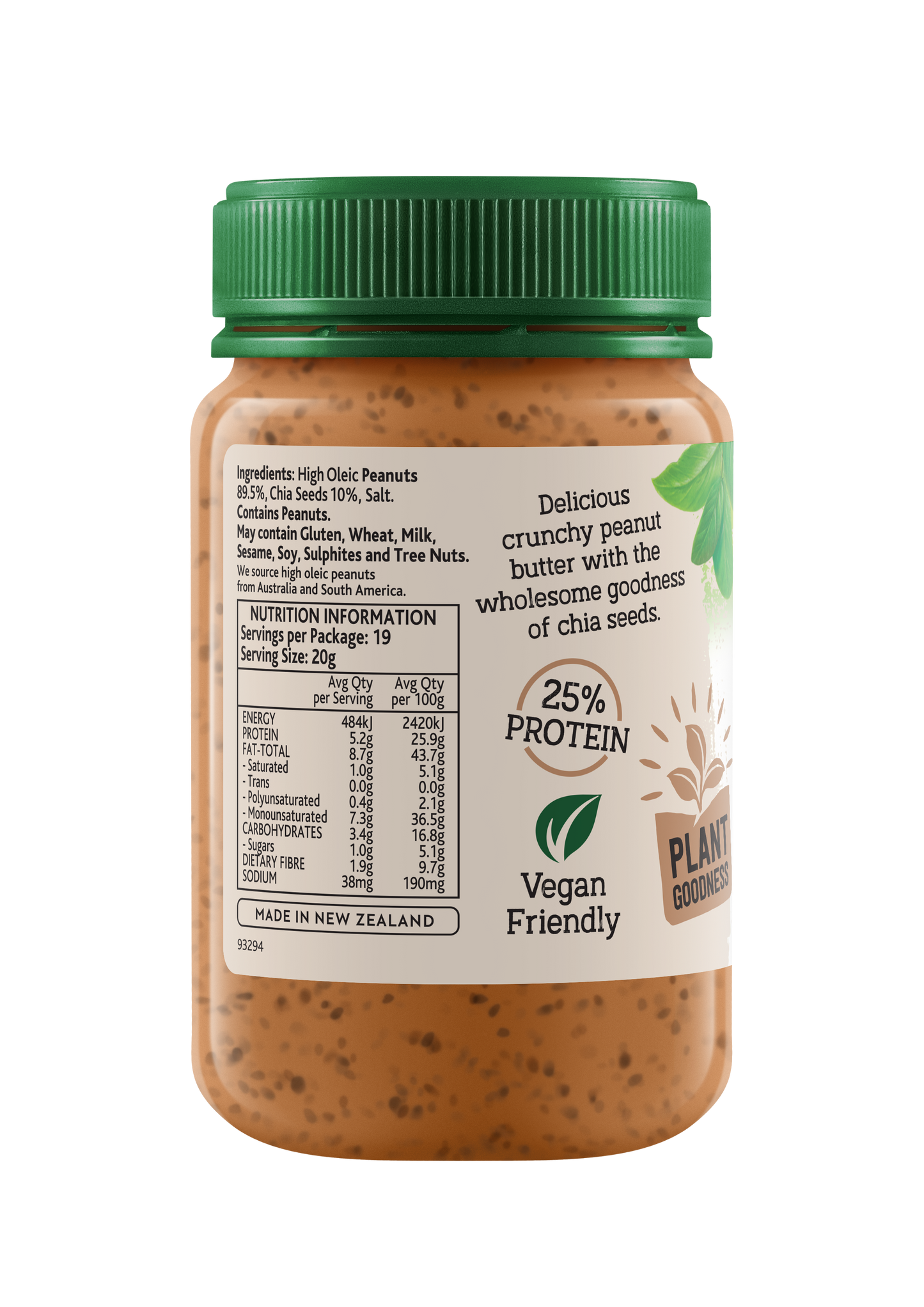 Mother Earth Peanut Butter Chia Seed