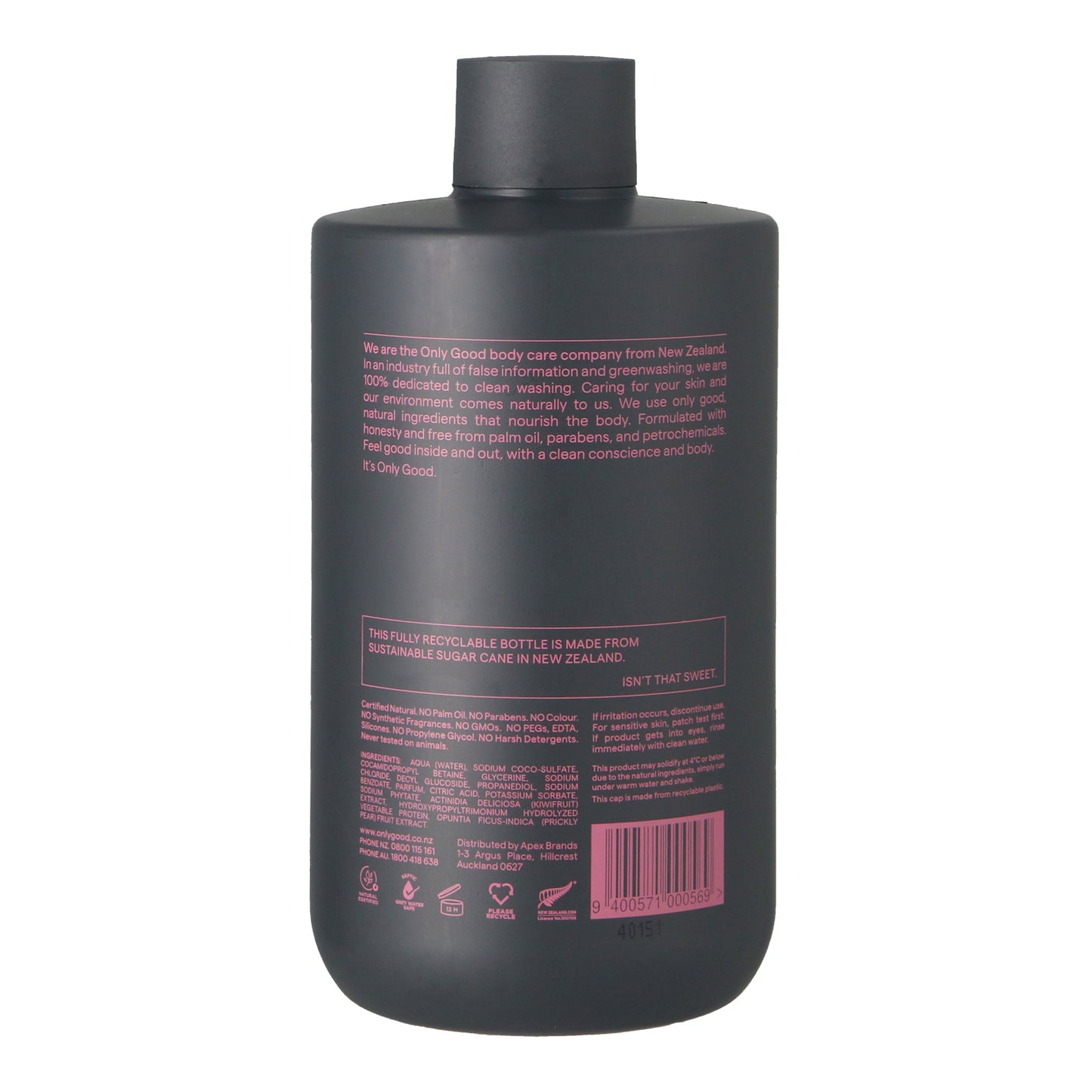 Only Good Natural Soap Free Refill Hand Wash - Vanilla & Geranium