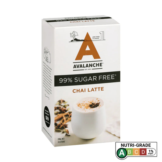 AVALANCHE 99% Sugar Free Chai Latte 200gm 10s