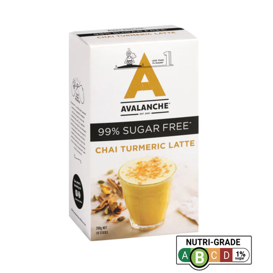 AVALANCHE 99% Sugar Free Chai Turmeric Latte 200gm 10s