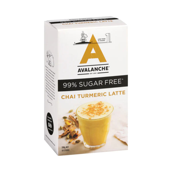 AVALANCHE 99% Sugar Free Chai Turmeric Latte 200gm 10s