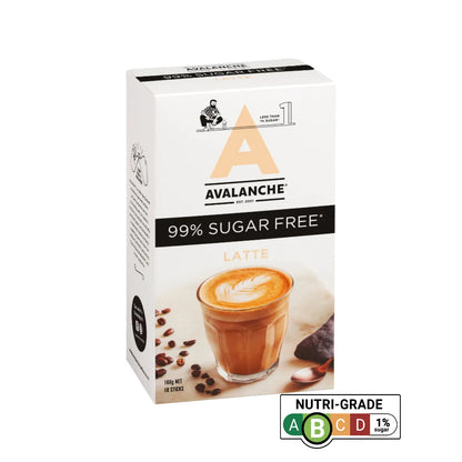AVALANCHE 99% Sugar Free Latte 160gm 10s