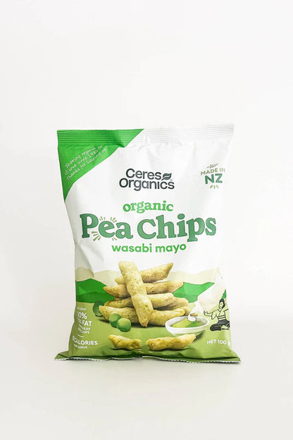 Ceres Organics Wasabi Mayo Pea Chips 100g