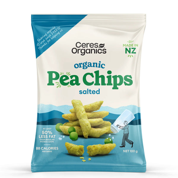 Ceres Organics Salted Pea Chips 100g