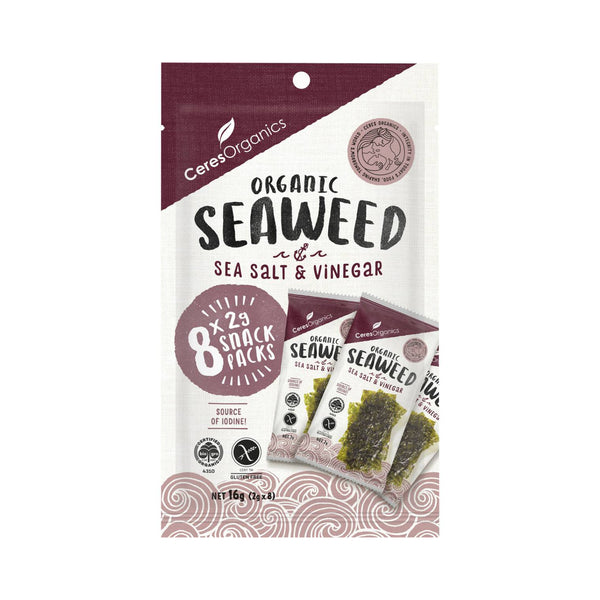 Ceres Organics Roast Seaweed Multipack Sea Salt & Vinegar