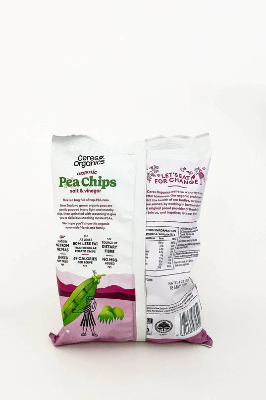 Ceres Organics Salt & Vinegar Pea Chips 100g