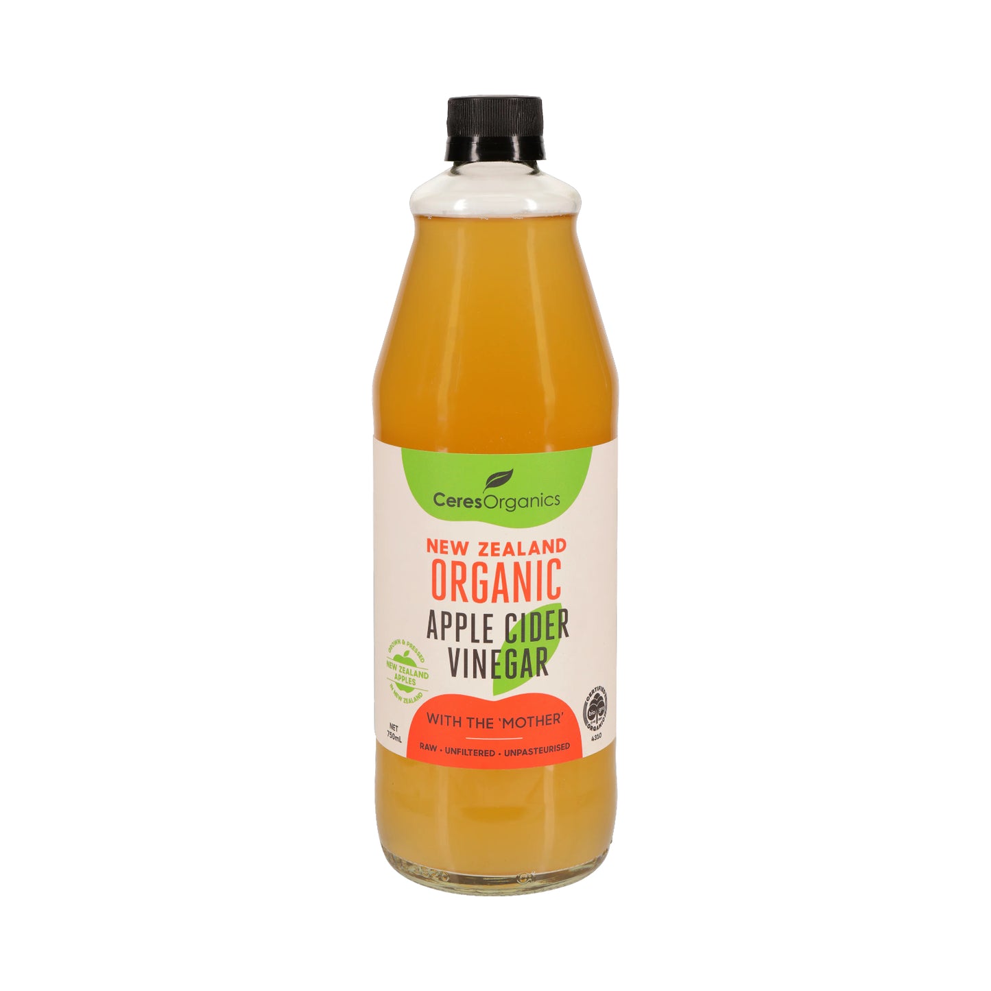 Ceres Organics RAW Apple Cider Vinegar 750ml