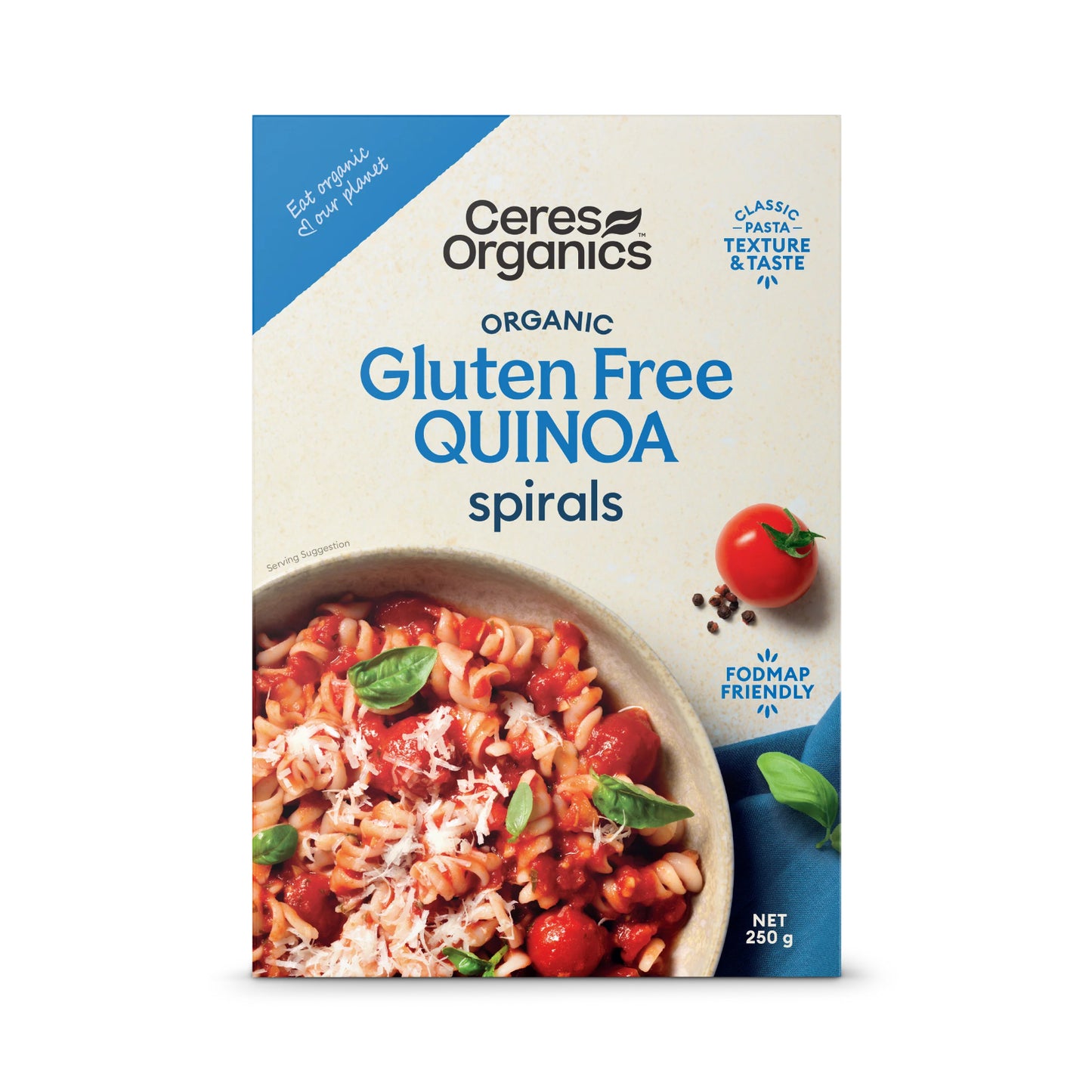 Ceres Organics Quinoa Rice Fusilli 250g