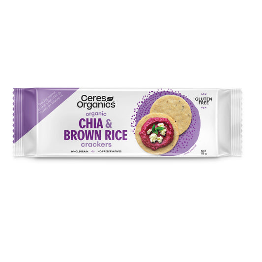 Ceres Organics Brown Rice Crackers with Chia