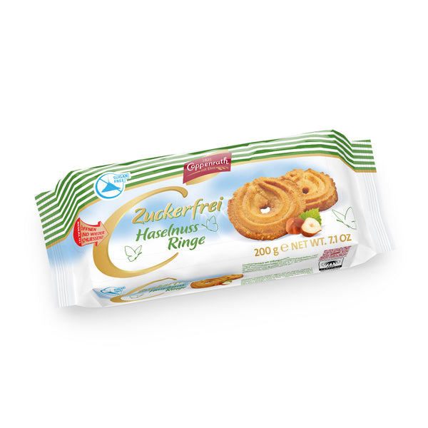 Coppenrath Hazelnut Biscuits, Sugar Free 200g