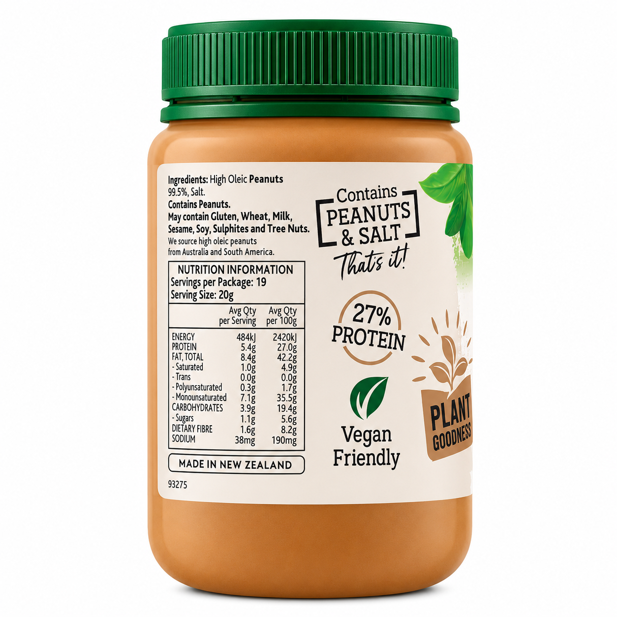 Mother Earth Peanut Butter Smooth Unsalted