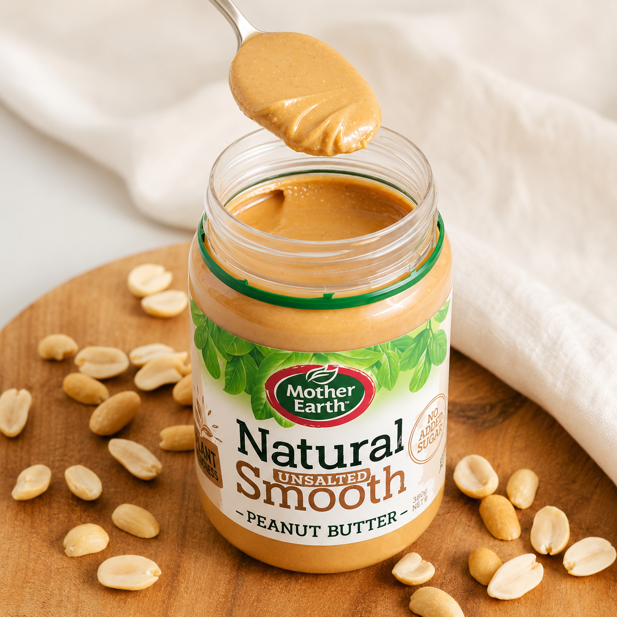 Mother Earth Peanut Butter Smooth Unsalted