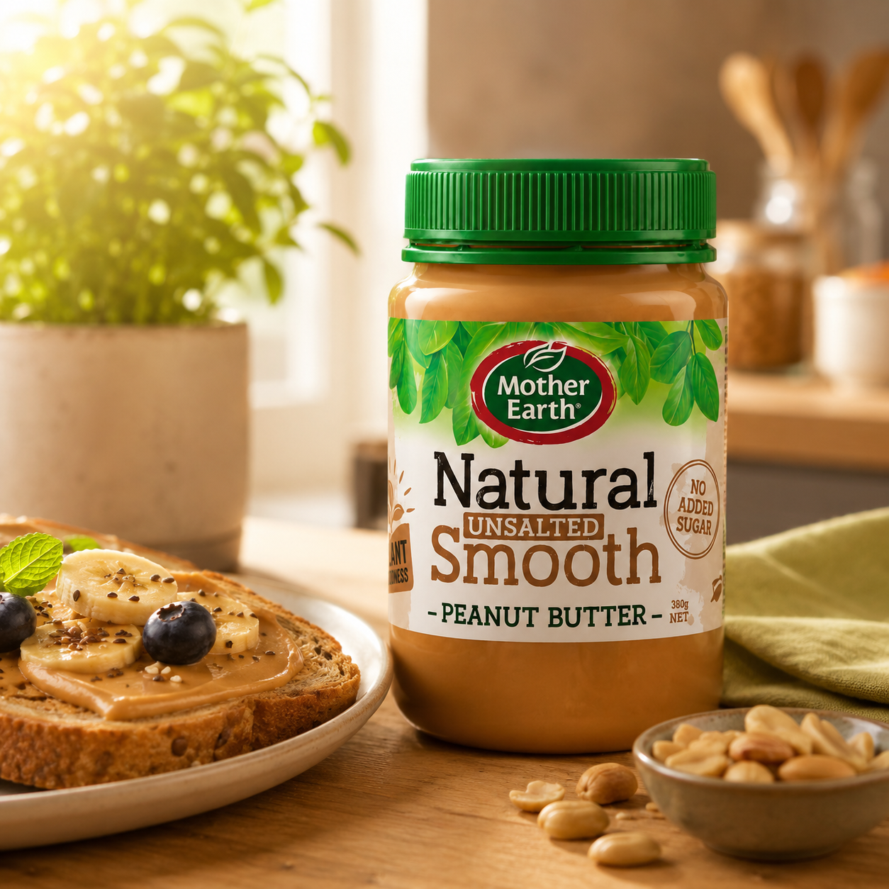 Mother Earth Peanut Butter Smooth Unsalted