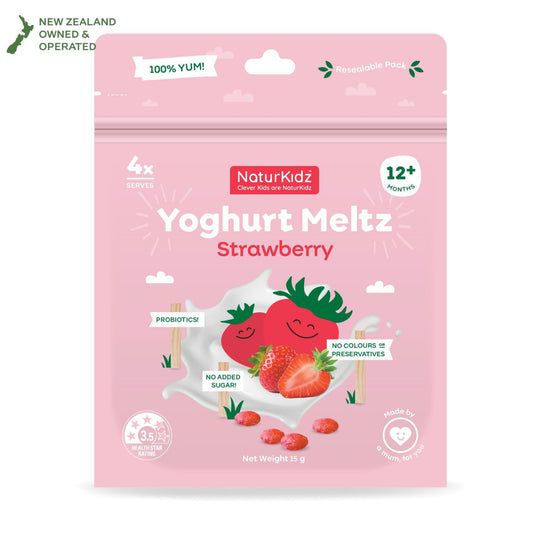 NaturKidz Yoghurt Meltz Strawberry 15G