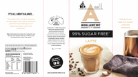 AVALANCHE 99% Sugar Free Latte 160gm 10s - by Optimo Foods