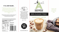 AVALANCHE 99% Sugar Free Hazelnut Latte 160gm 10s