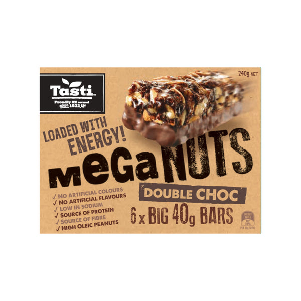 Tasti MegaNut Double Choc Bars 240g