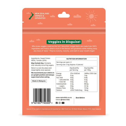 NaturKidz Veggie Meltz Tomato & Sweet Potato 10G