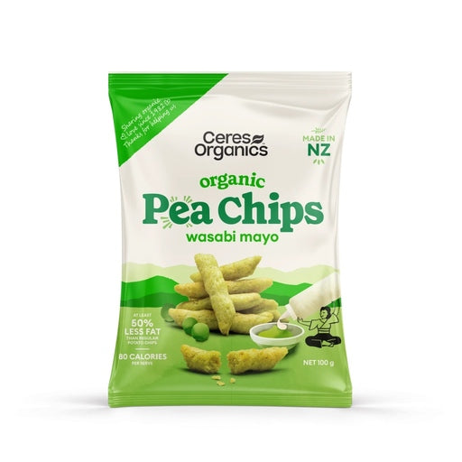 Ceres Organics Wasabi Mayo Pea Chips 100g