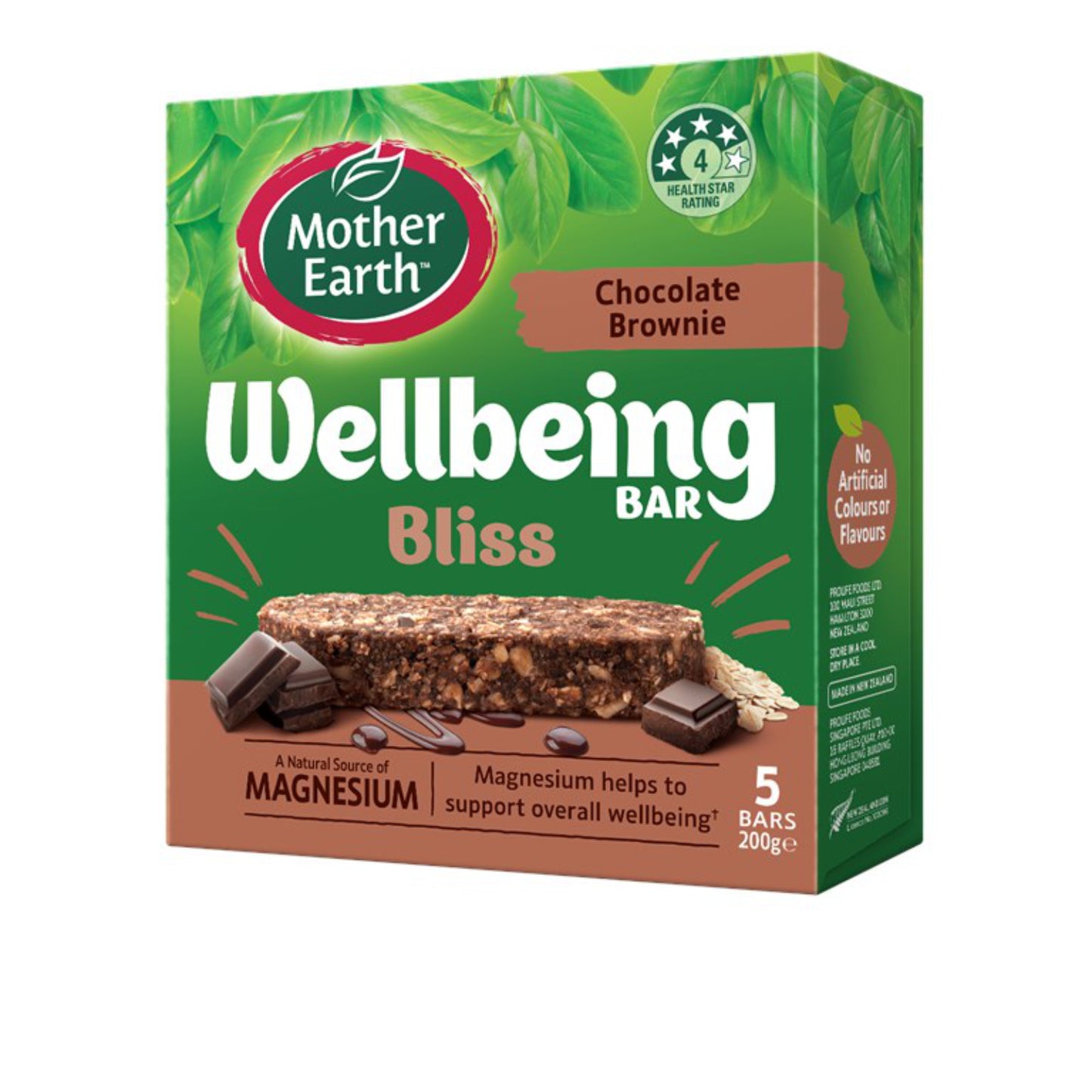 Mother Earth Wellbeing Bars Chocolate Brownie Bliss
