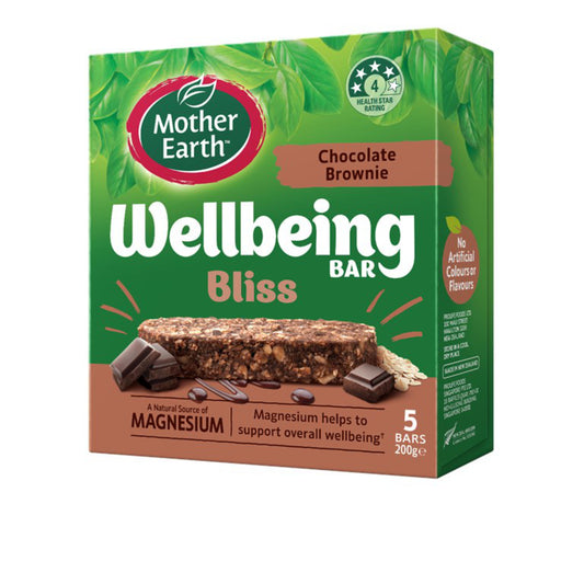 Mother Earth Wellbeing Bars Chocolate Brownie Bliss