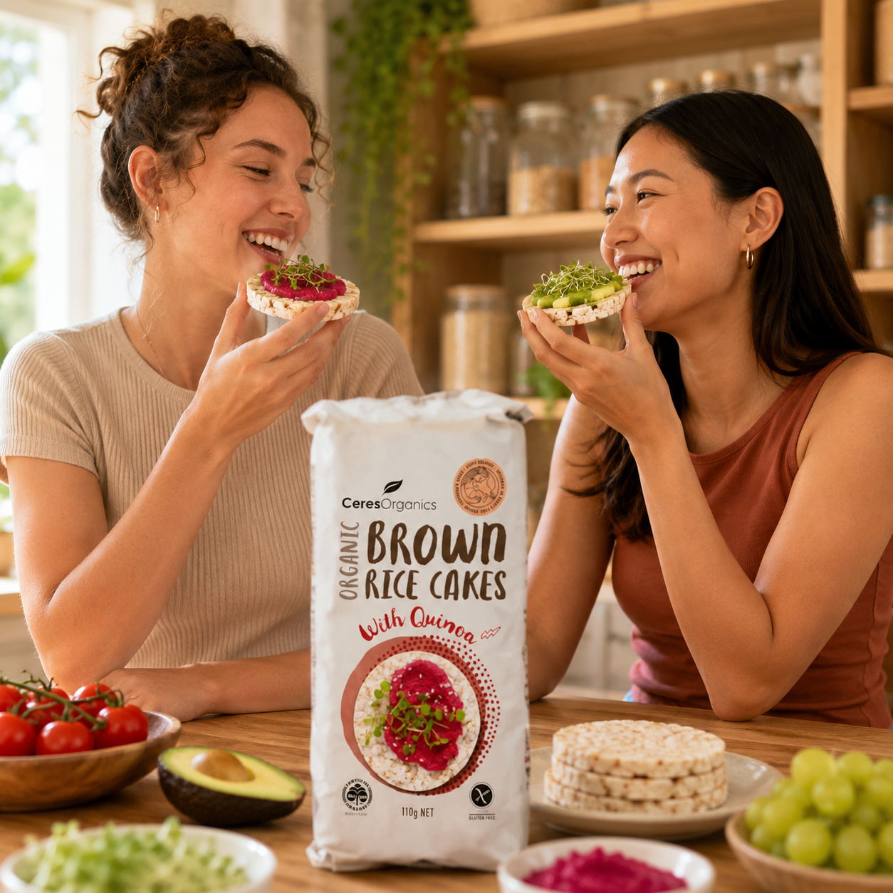 Ceres Organics Brown Rice Cakes with Quinoa