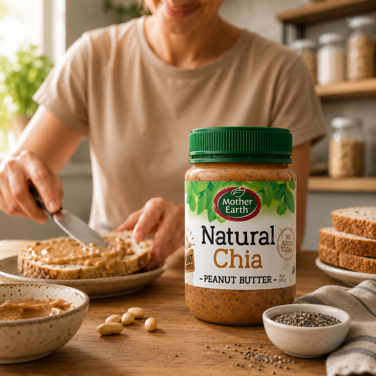 Mother Earth Peanut Butter Chia Seed