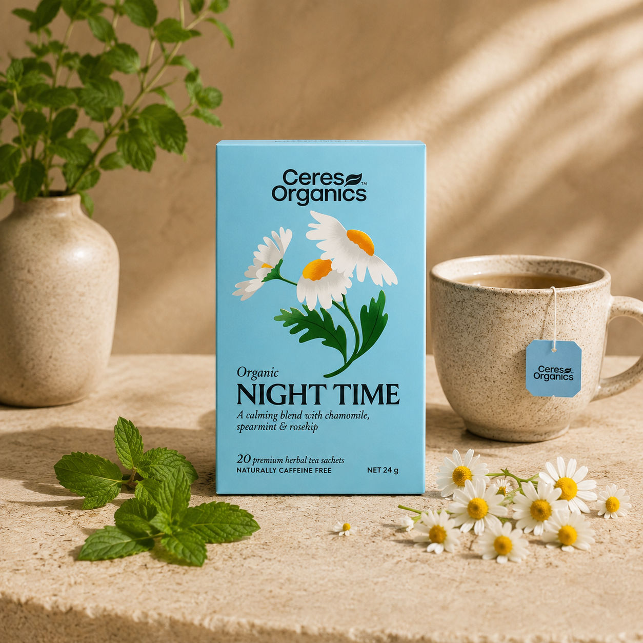 Ceres Organics Organic Night Time Herbal Tea 20 Bags