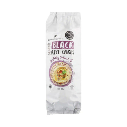 Ceres Organics Black Rice Cakes Lightly Salted 110g