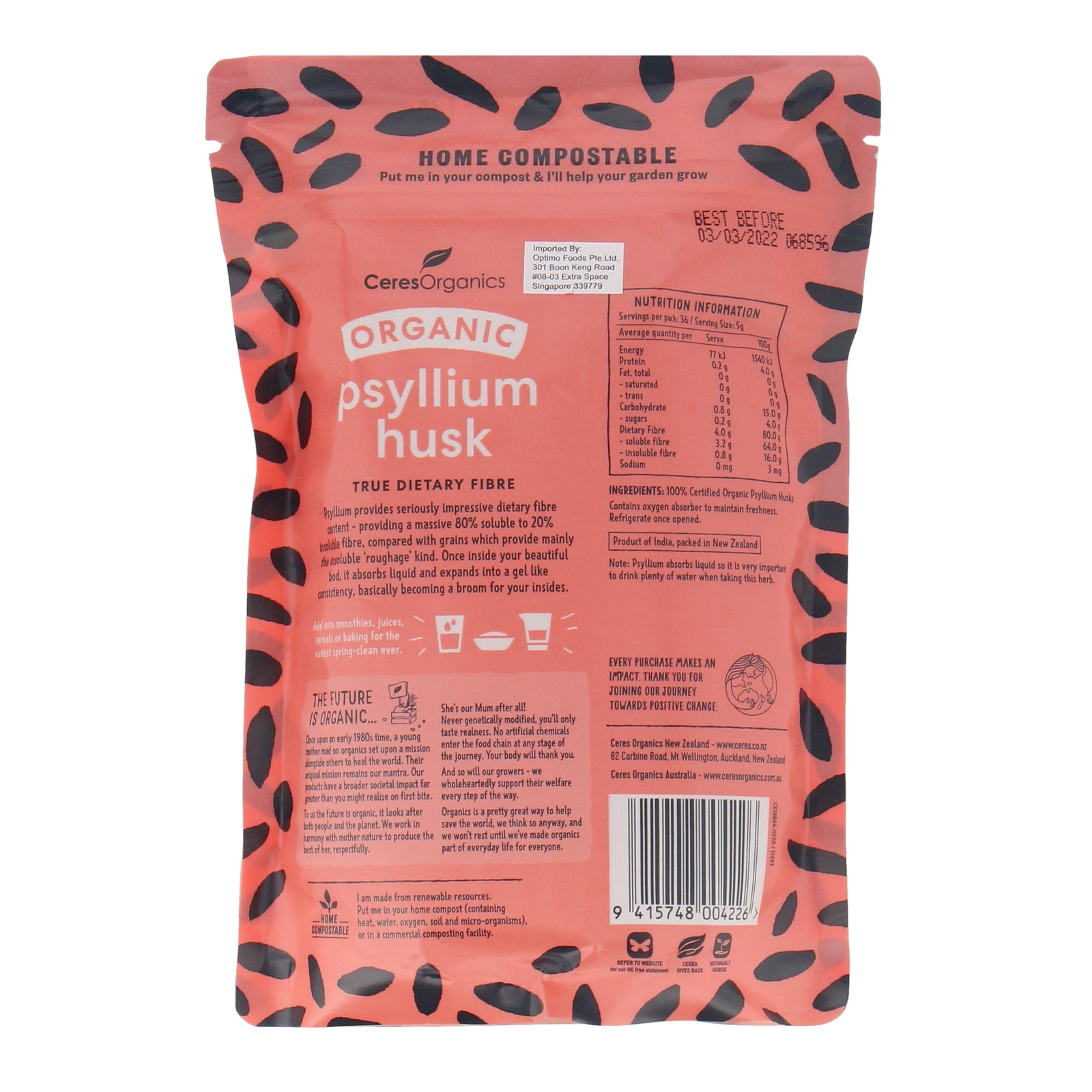 Ceres Organics Psyllium Husks