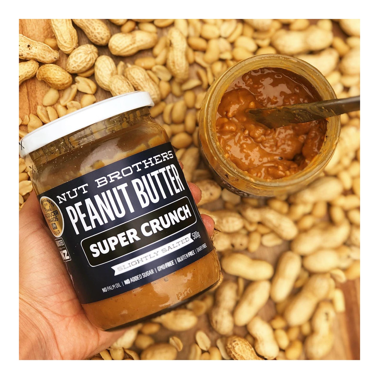 Food Producer Award Nut Brothers Super Crunch Peanut Butter