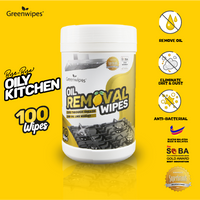 Greenwipes Kitchen Oil Removal Wipes (100 Wipes)