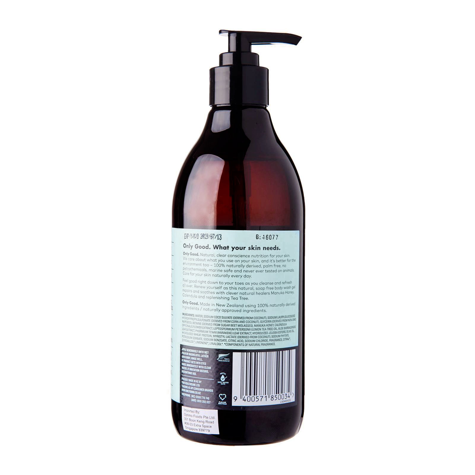 Only Good Natural Paraben Free Body Wash Healing