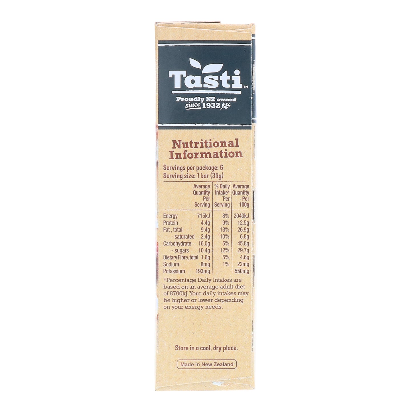 Tasti Nut Bars Yoghurt, Fruit and Nut snack bar