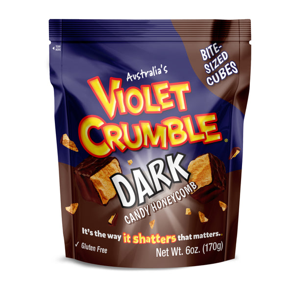 Violet Crumble Dark Chocolate Cubes 170g