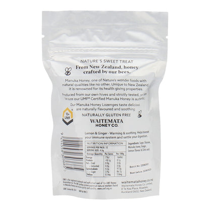 Waitemata Lozenges UMF 10+ Lemon & Ginger 54g