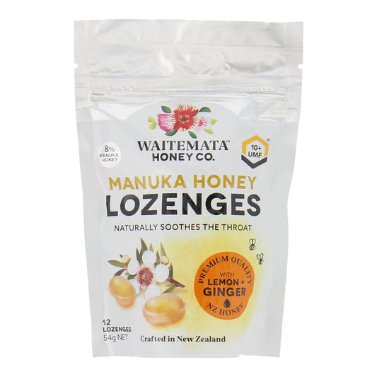 Waitemata Lozenges UMF 10+ Lemon & Ginger 54g