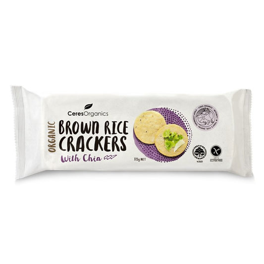 Ceres Organics Brown Rice Crackers with Chia
